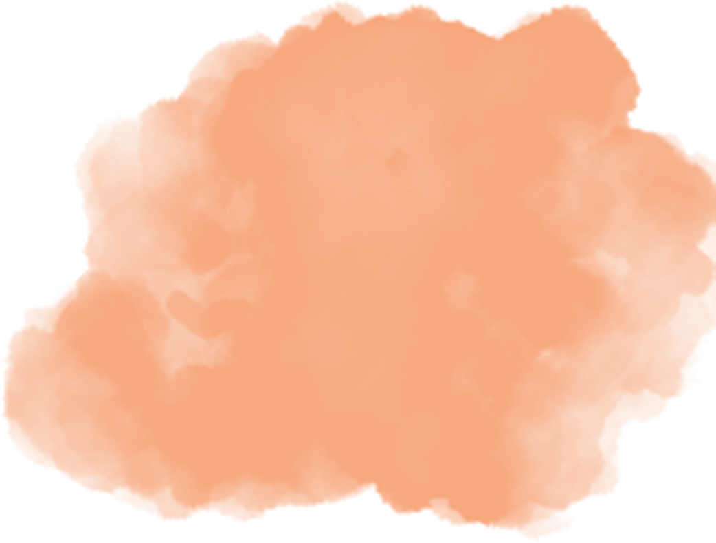 Orange Watercolor Blot